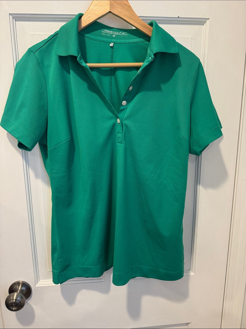 Nike Women's Emerald Green Short Sleeve Polo